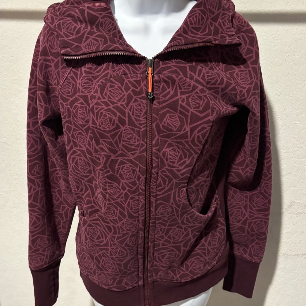 lululemon athletica Burgundy Patterned Sweater